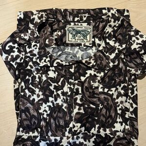 Women’s Black and Brown Patterned dress. Lightweight